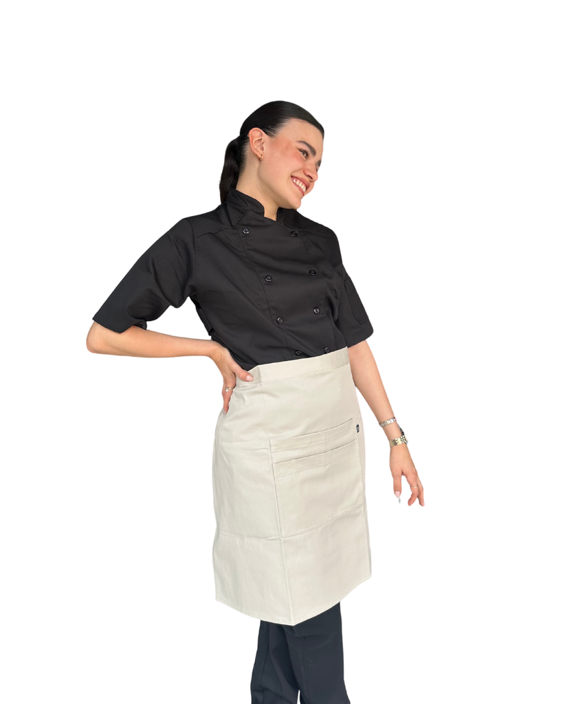 zittro Medio mandil delantal chef Beige. R92302-222