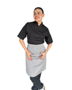 zittro Medio mandil delantal chef Gris Perla. R92351-238