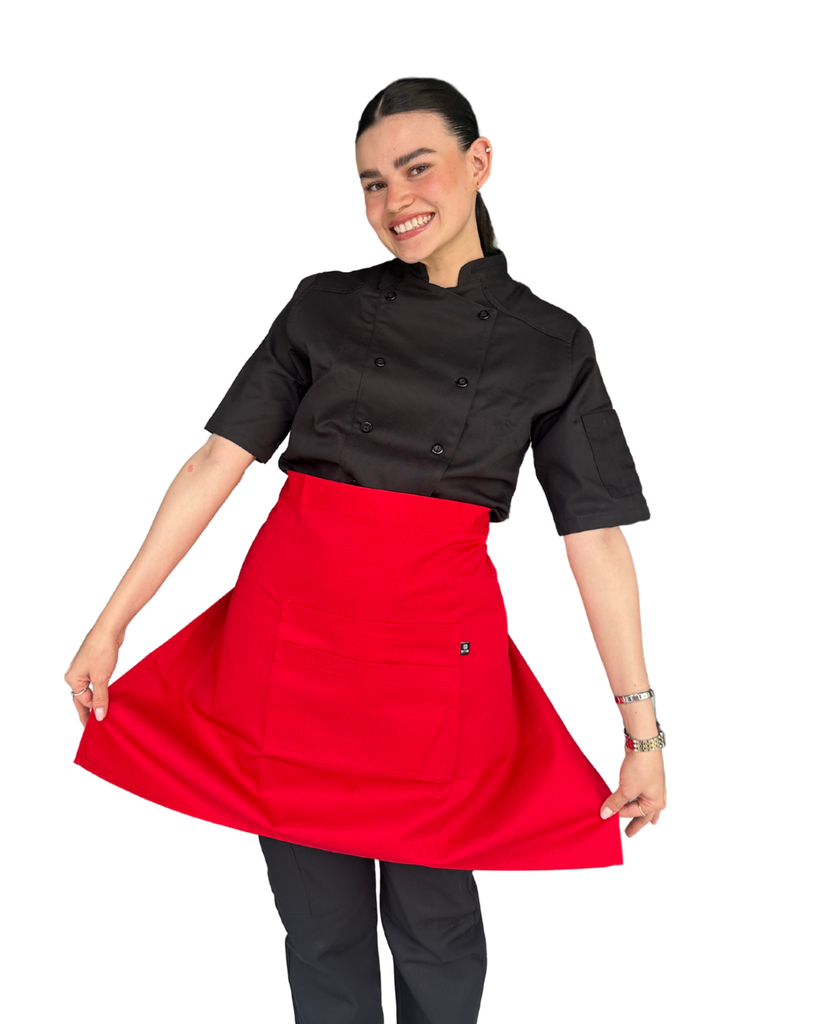 zittro Medio mandil delantal chef Rojo. R92351-660