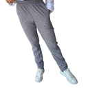 zittro Pantalón Chef Hombre"pata de gallo". Bco/Ngo R91103-010