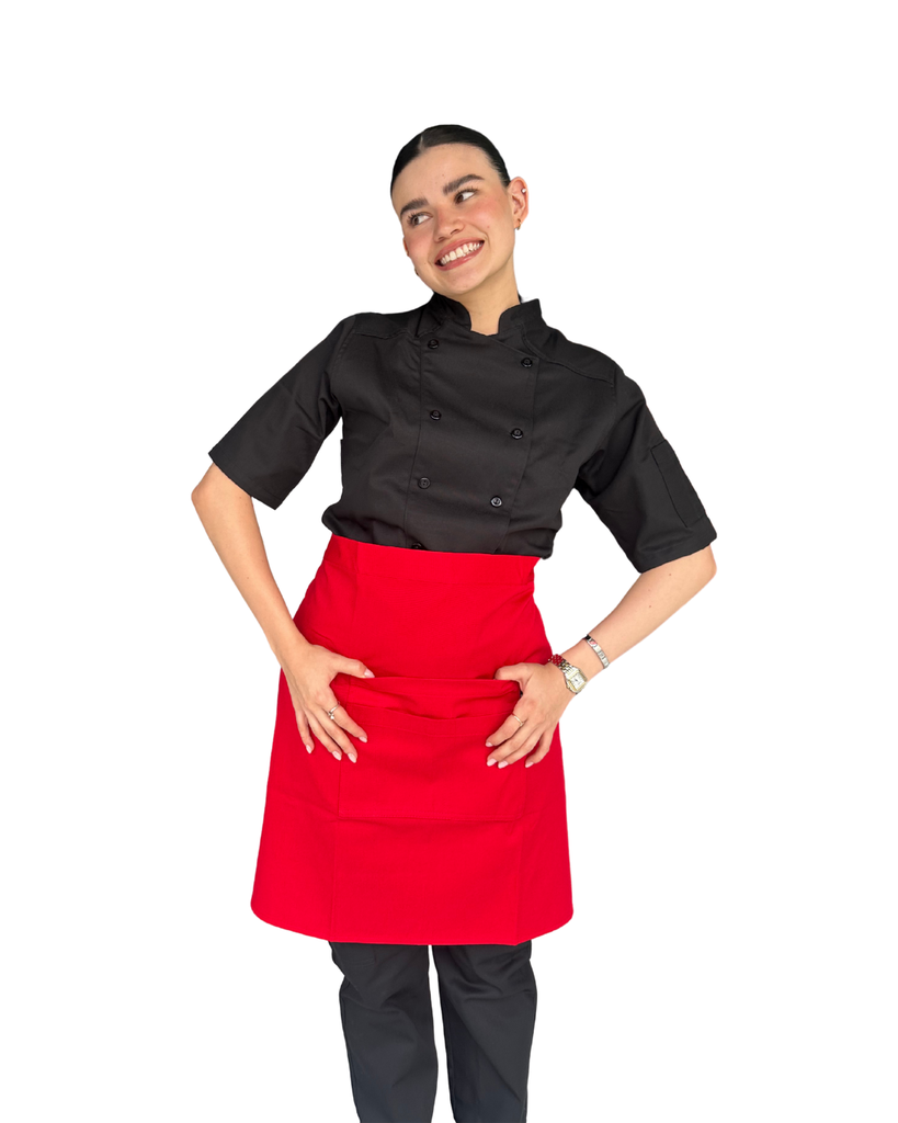 zittro Medio mandil delantal chef Rojo. R92351-660