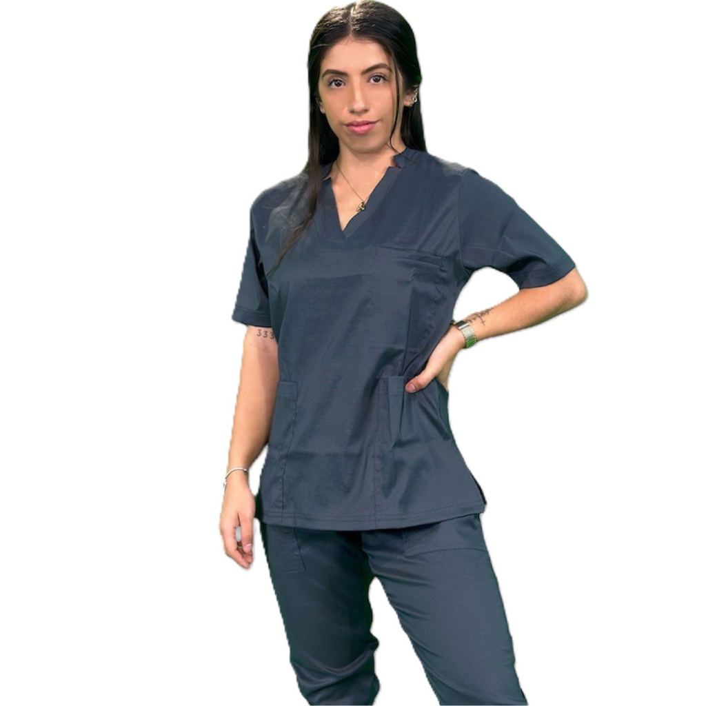[M80202 000 ECH] zittro Filipina Médica Lycra Mujer Gris Oxford M80202-000 (ECH)