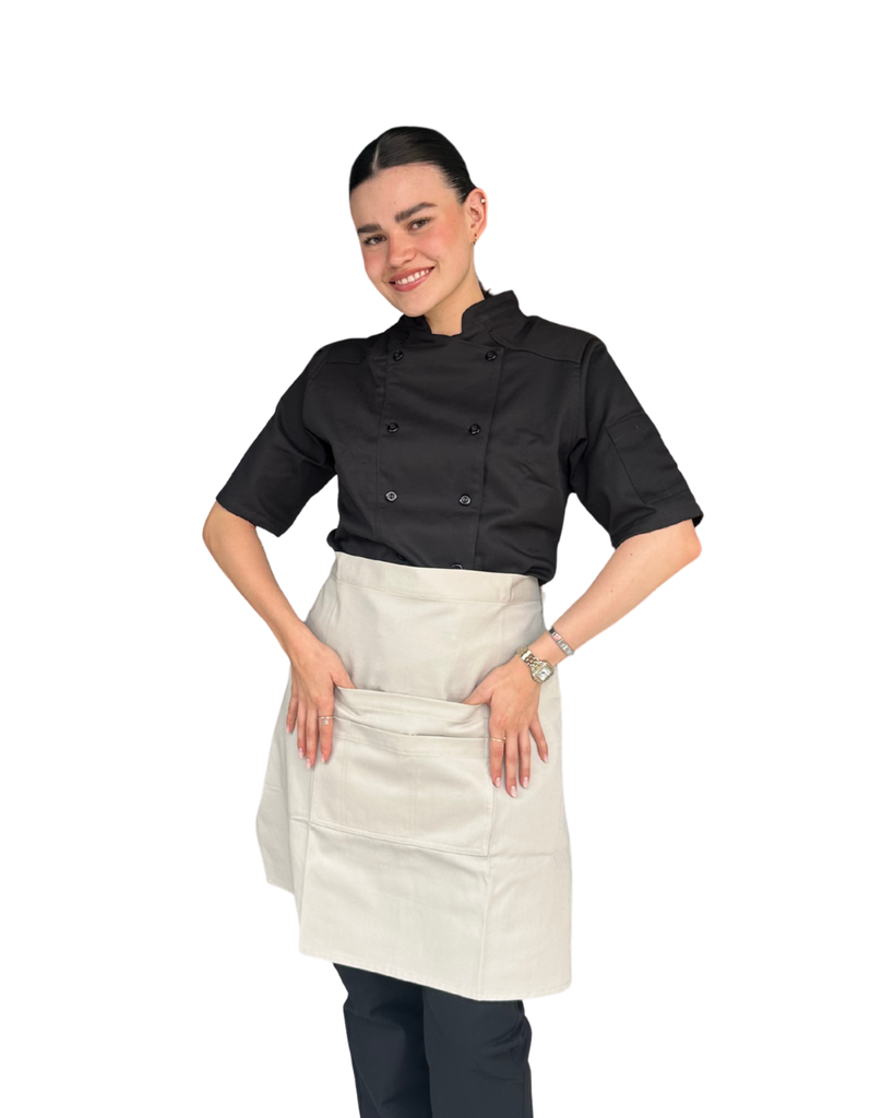 zittro Medio mandil delantal chef Beige. R92351-222