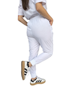 zittro Pantalón Médico Dry Mujer Jogger Blanco