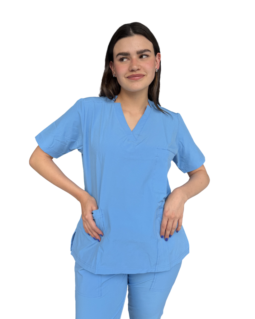 zittro Filipina Médica Mujer Básica Azul M80203- 440