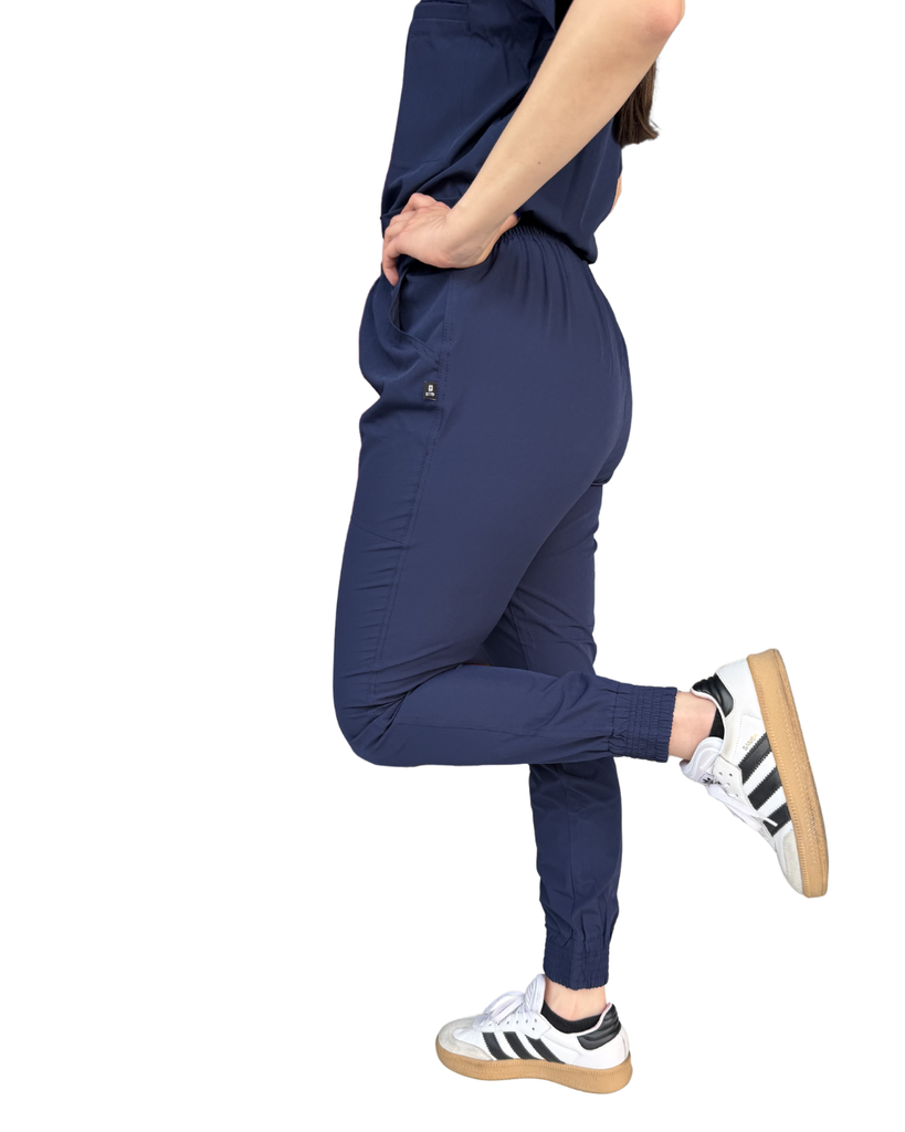 [M81203 442 ECH] zittro Pantalón Médico Dry Mujer Jogger Azul Marino (ECH)