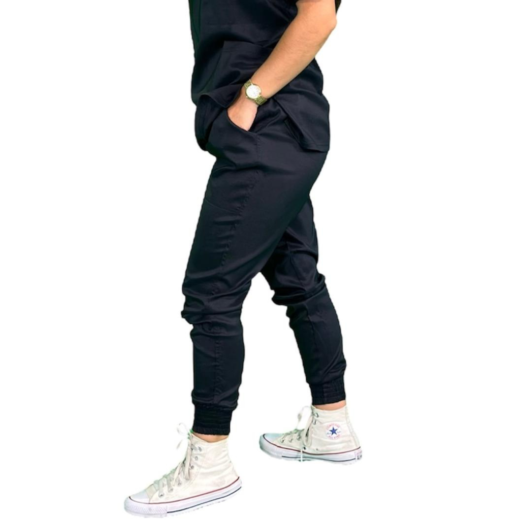 [M81204 442 ECH] zittro Pantalón Médico Lycra Jogger Mujer Marino Rey (ECH)