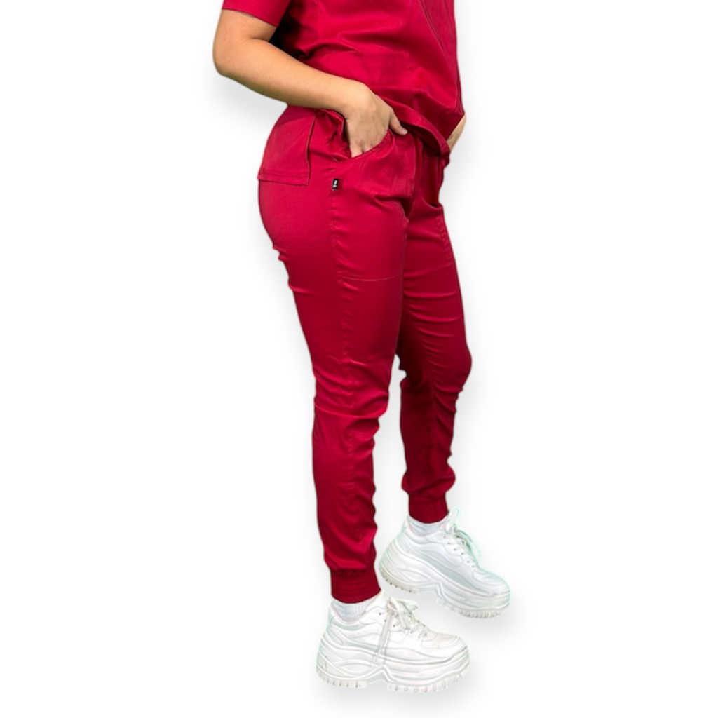 [M81204 551 ECH] zittro Pantalón Médico Lycra Jogger Mujer Rosa (ECH)