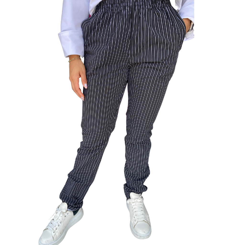 [R91202 010 ECH] zittro Pantalón Chef De Rayas Mujer (ECH)