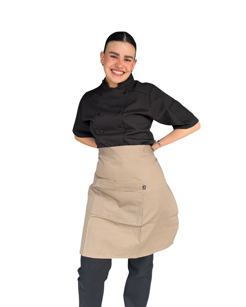zittro Medio mandil delantal chef Canela. R92351-223