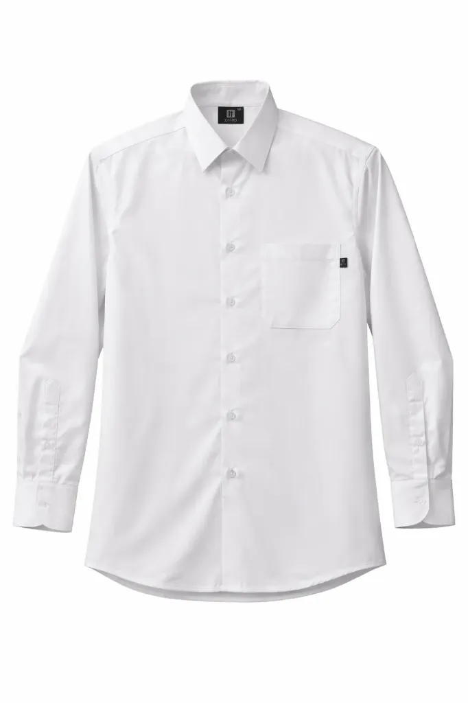 [G103512 100 ECH] zittro Camisa Trabajo diario ML (ECH, Blanco 01)